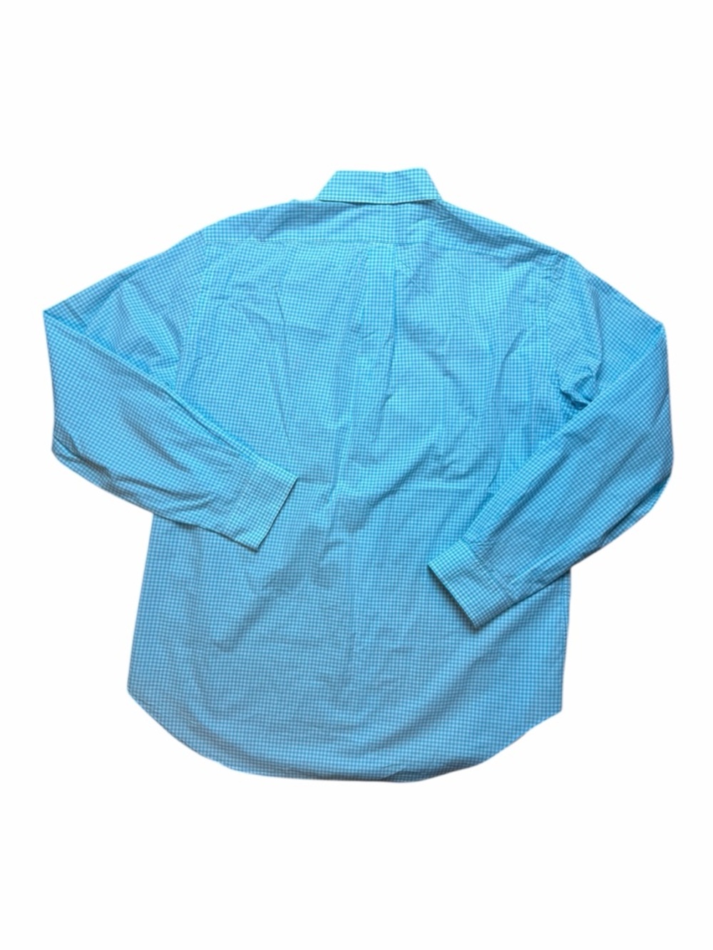 Ralph Lauren Men’s Sky Blue Plaid Gingham Button-Down Shirt - Picture 7 of 7